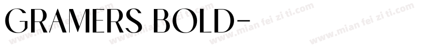 Gramers Bold字体转换